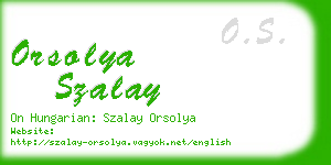 orsolya szalay business card